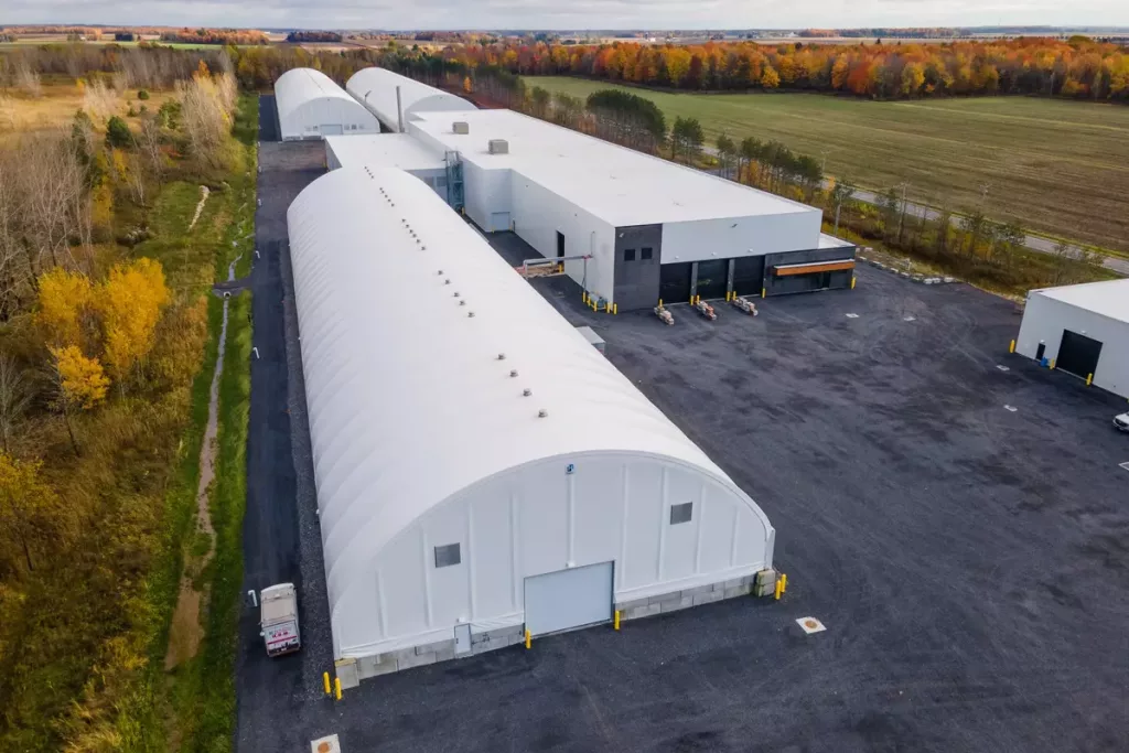 Fabric structures for composting facilities and waste management