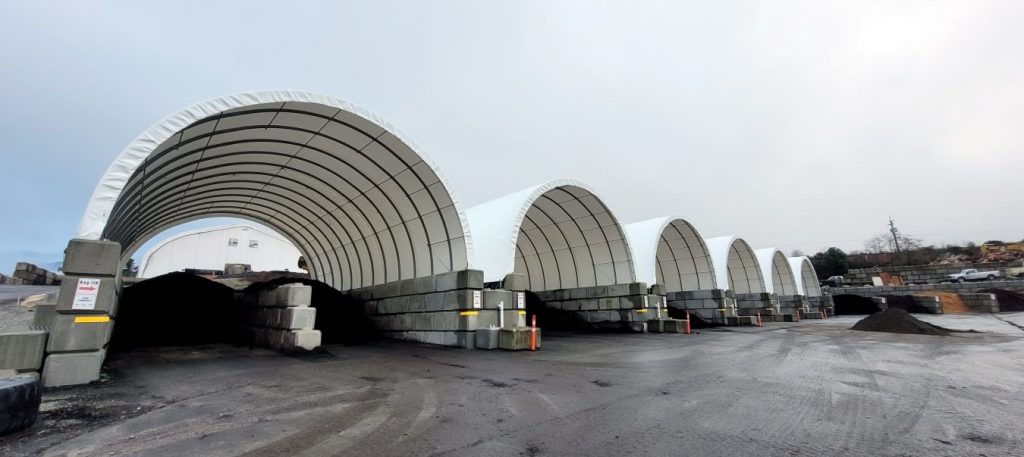 fabric compost processing building