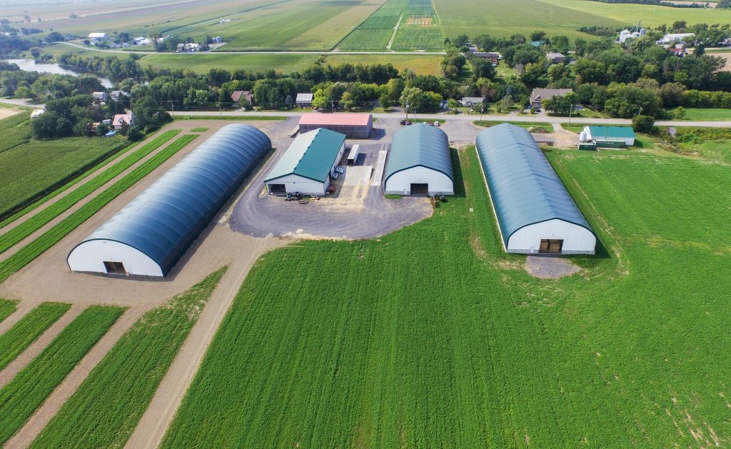  MegaDome Fabric Hay Storage Buildings