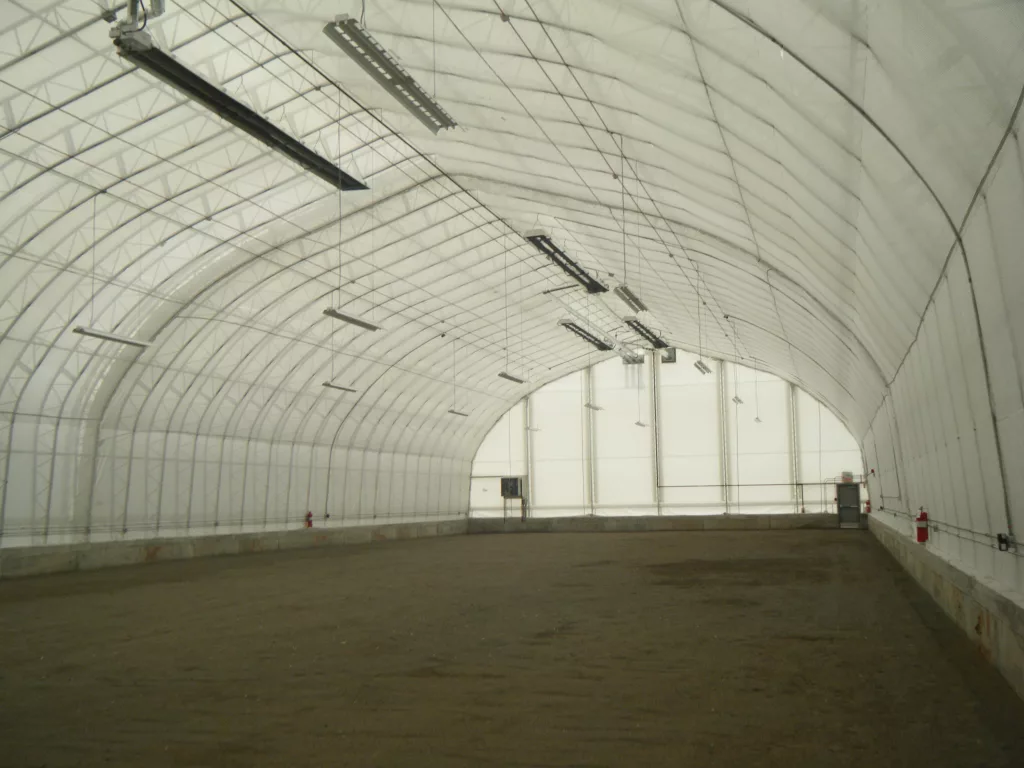indoor equestrian arena