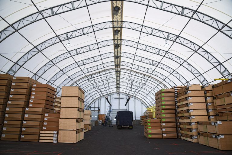 fabric storage buildings - 80'