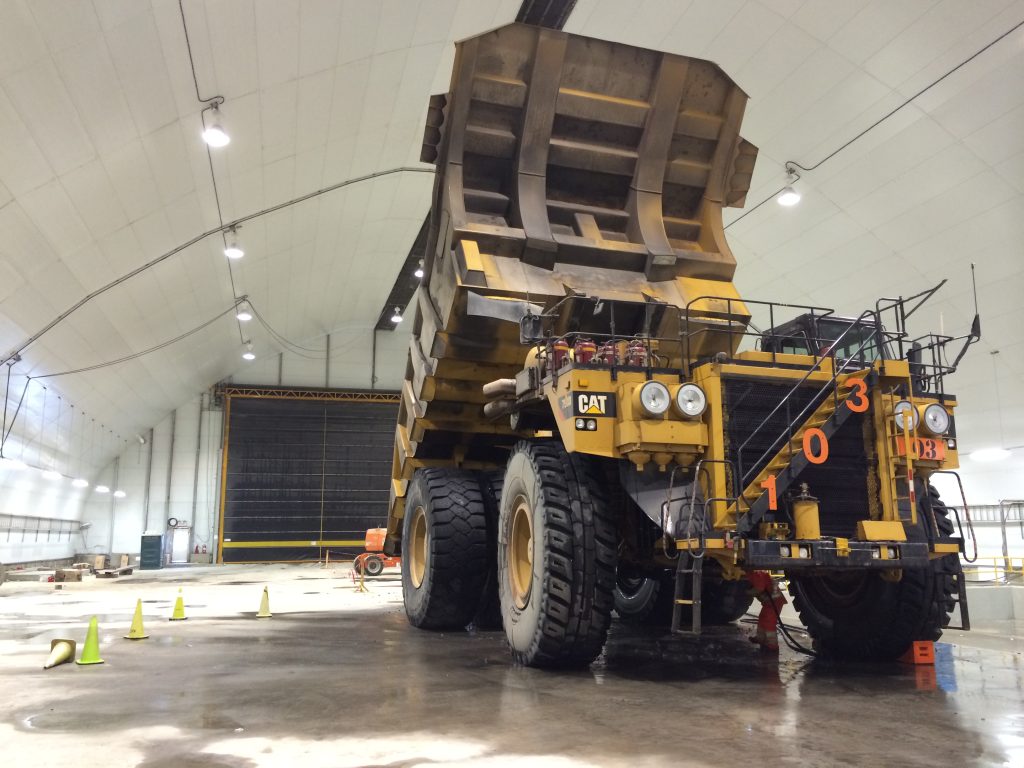 bâtiments en toile pour mines